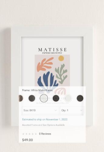Juli-Julia Matisse Abstract Color Leaf Poster Art Print