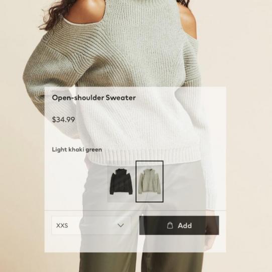 Open-shoulder Sweater